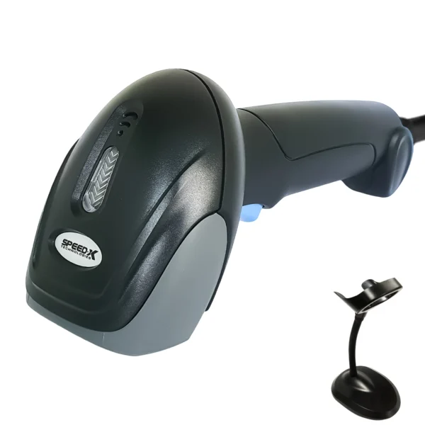 SPEED-X 8600 2D WIRE CMOS HANDHELD BARCODE SCANNER (PLUG AND PLAY USB CABLE)
