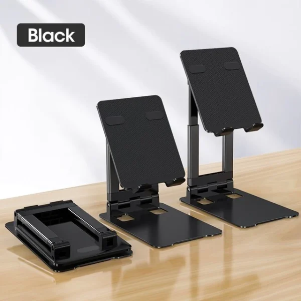 Metal Heavy Duty Multifunctional Digital Folding Desktop Stand for Tablet and Mo