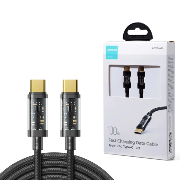 JOYROOM S-CC100A12 Type-C to TPYE-C 100W Data Cable 1.2m Black