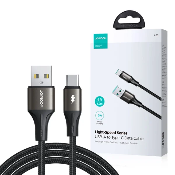 JOYROOM S-A25 LIGHT-SPEED SERIES 3A FAST CHARGING DATA CABLE (USB-A TO TYPE-C) 1