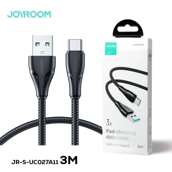 JOYROOM S-UC027A11 SURPASS SERIES 3A USB-A TO TYPE-C FAST CHARGING DATA CABLE 3M