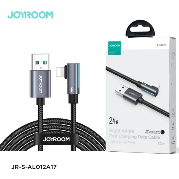 Joyroom S-AL012A17 SmoothGame Series 2.4A USB-A to Lightning Right Angle Fast Ch