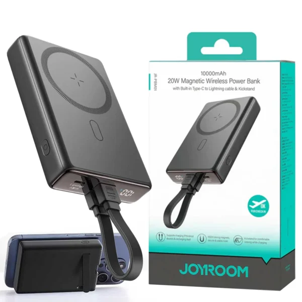 JOYROOM JR-PBM01 20W Wireless Power Bank 10000mAh with Built-in Cable&Kickstand