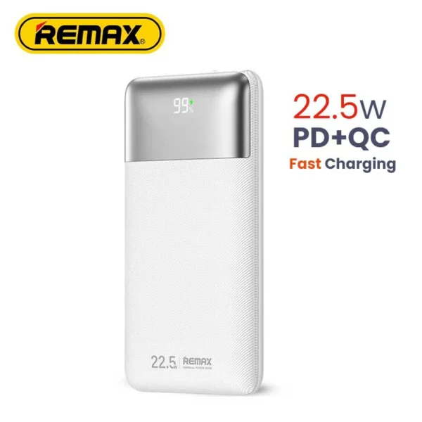 REMAX Kiyuan Series 20W+22.5W PD+QC Fast Charging Power Bank 10000mAh RPP-5 Whit