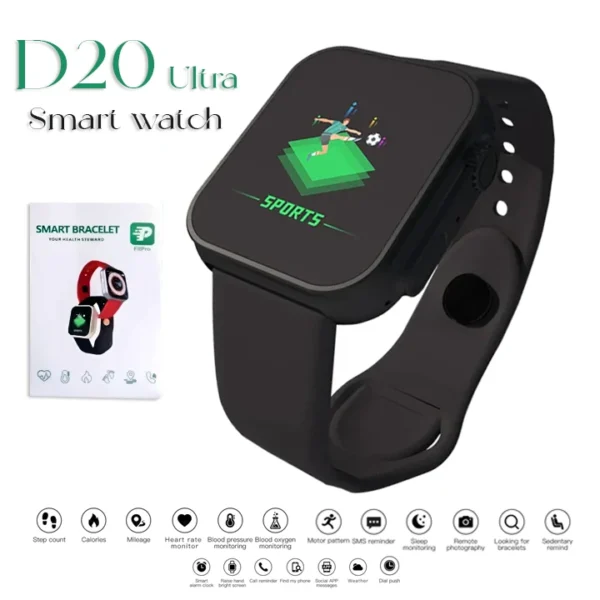 D20 Ultra Fitness Bracelet Blood Pressure Bluetooth Heart Rate Monitor With Fitp