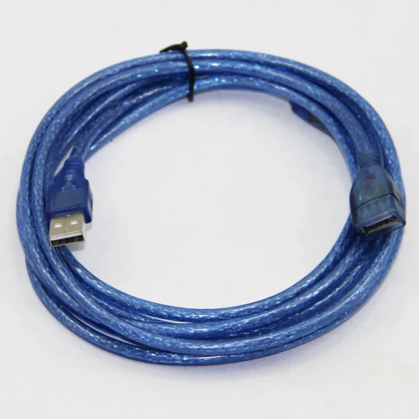 USB EXTENSION MALE TO FEMALE 2.0 CRYSTAL (IMPORTED CABLE) 5M