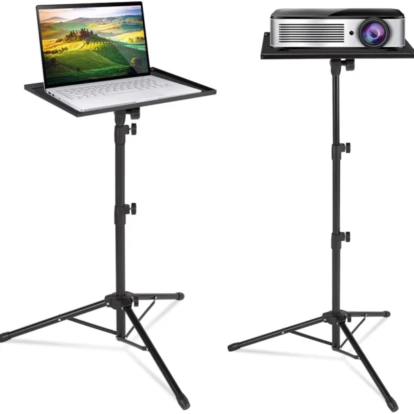 PORTABLE PROJECTOR AND LAPTOP STAND TABLE TRIPOD (HEIGHT ADJUSTABLE 45-120CM)