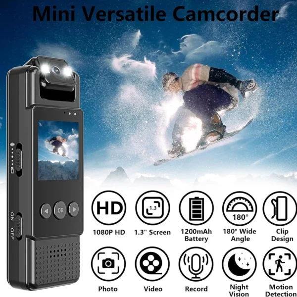 L12 MINI BODY CAMERA WIFI VIDEO RECORDER 1080P WEARABLE NIGHT VISION