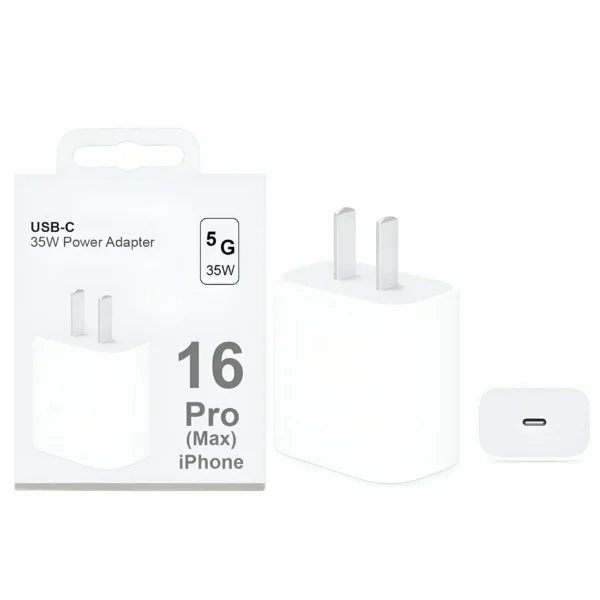 IPHONE 16 PRO MAX 35W US PIN USB-C POWER ADAPTER
