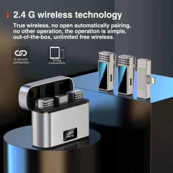 JMARY MW-15 2.4G WIRELESS MICROPHONE FOR MOBILE (LIGHTNING)