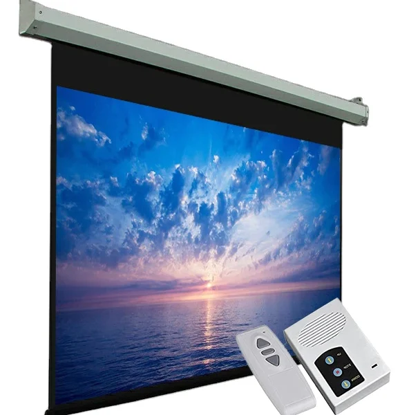 Projector Screen 150 inch Electric Mortorised 8x10 Feet 4:3MW Speed-X