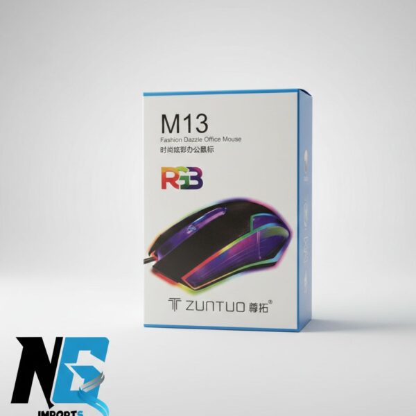 ZUNTUO M13 RGB Wired Gaming & Office Mouse – Ergonomic Fashion Dazzle Mouse with LED Backlight