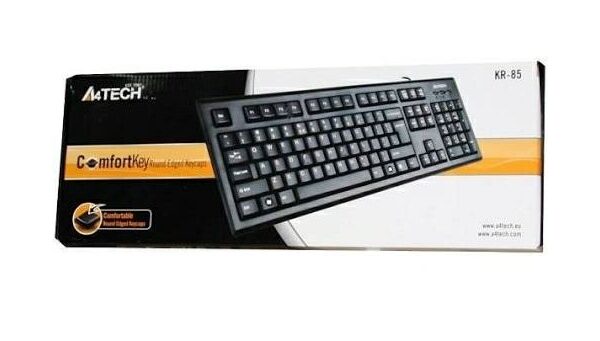 A4Tech KR-98 Laser Inscribed Hotkeys USB Slim Keyboard