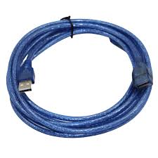 USB EXTENSION MALE TO FEMALE 2.0 CRYSTAL BLACK (IMPORTED CABLE) 3M