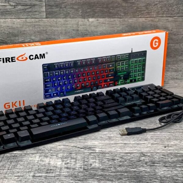 Fire Cam GK11 Suspension Key RGB Mechanical Gaming Keyboard with Aluminum Frame and Rainbow Backlit | NG Imports