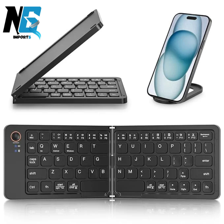 Folding Wireless Bluetooth Keyboard B023 Portable Rechargeable