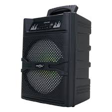 GTS-2136 8-Inch Portable Bluetooth Party Speaker with Wireless Microphone – Rechargeable Speaker with USB, TF Card, FM Radio & 5-Hour Playtime