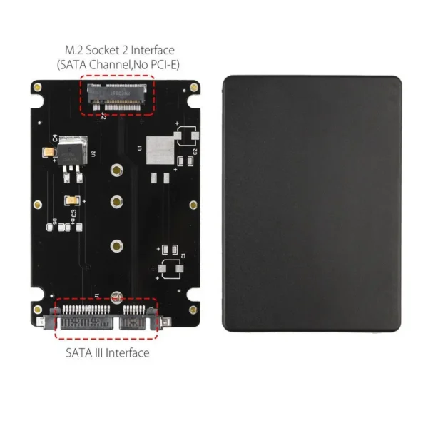 m2 ssd to SATA 2.5 Inch SSD Enclosure Converter To M2 NGFF Dual-Use Cord Adapter