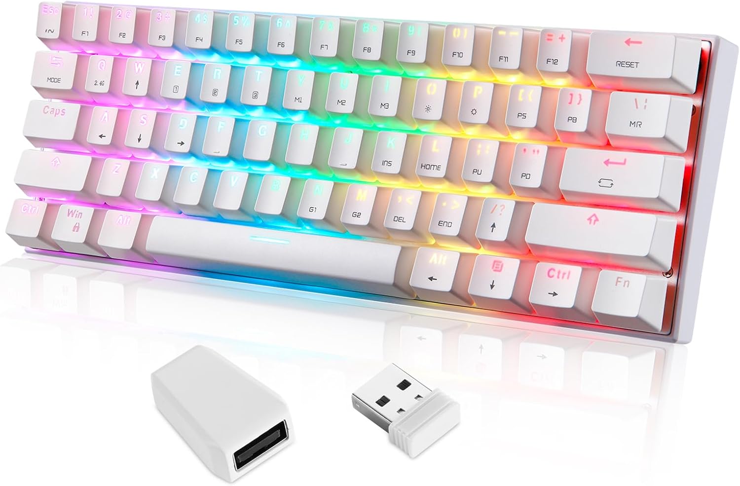 SK62 Wireless Gaming Mechanical Keyboard 61 Keys RGB