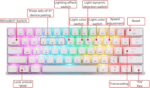 Motospeed SK62 Triple Mode RGB Mechanical Keyboard