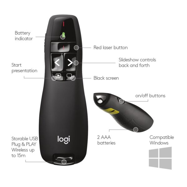 Logitech R400 Laser presentation remote | Original 💯