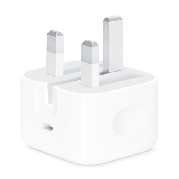 Apple 20W USB-C Power Adapter Original, Apple Fast Charging Adapter 20W, iPhone USB-C Charger Apple, Apple 20W Wall Charger, Apple USB-C Power Adapter White,