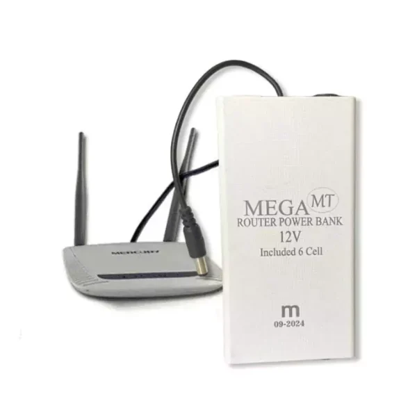WiFi Router UPS Power Bank 12V – Backup for Routers & Fiber Devices 5 to 6 Hours Backup
