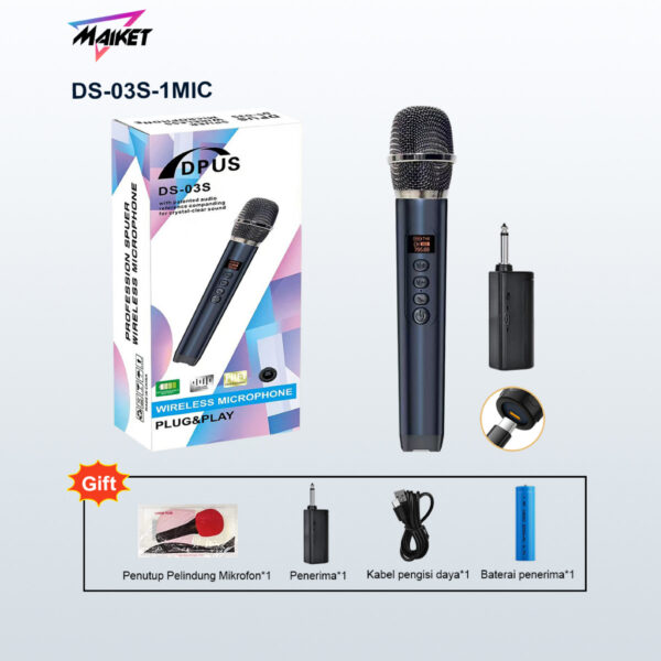 Wireless Microphone Plug and Play DS-03S