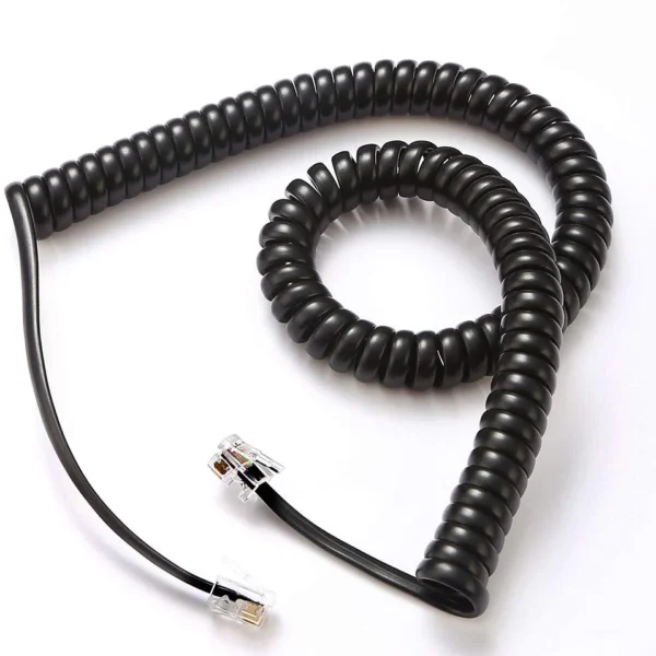 Telephone Cord, telephone Reciver cable Phone Cord,Handset Cord, Black