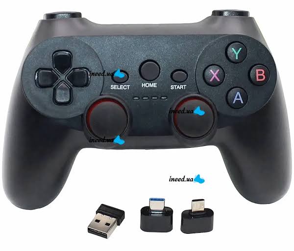 Wireless Joystick Gamepad Game Pad CM-019 for PC Android with Adapters, 2.4G Game Controller